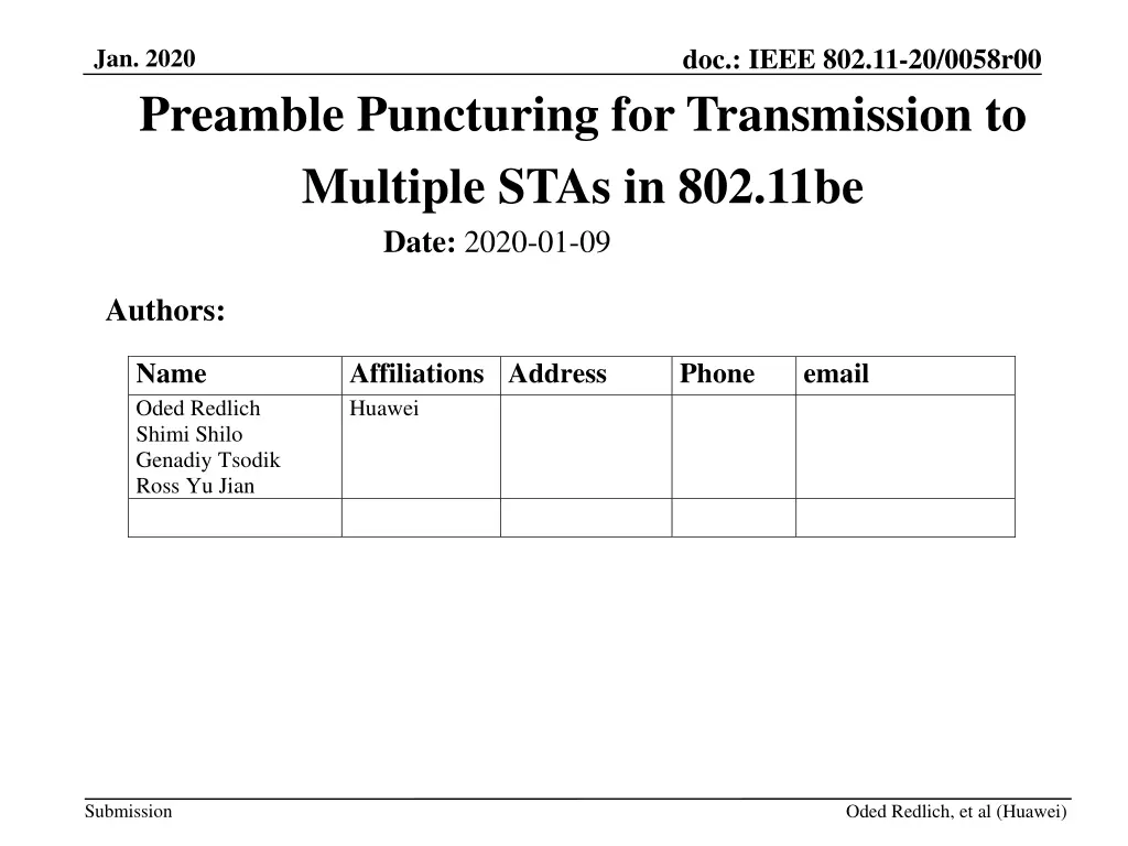 doc ieee 802 11 20 0058r00 n.w