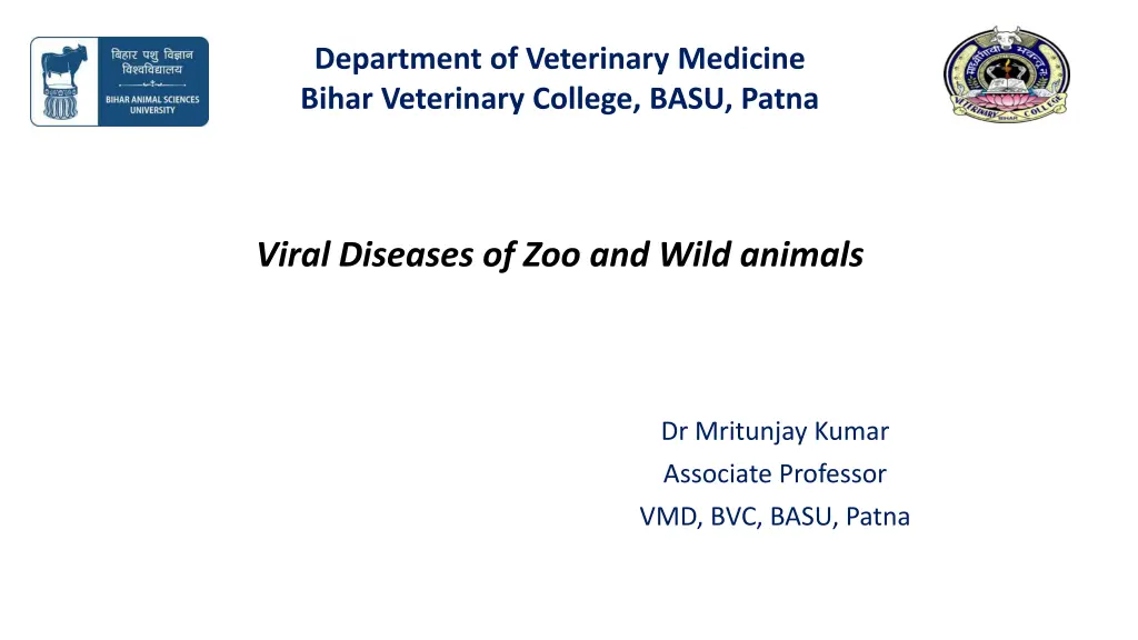 department of veterinary medicine bihar n.w