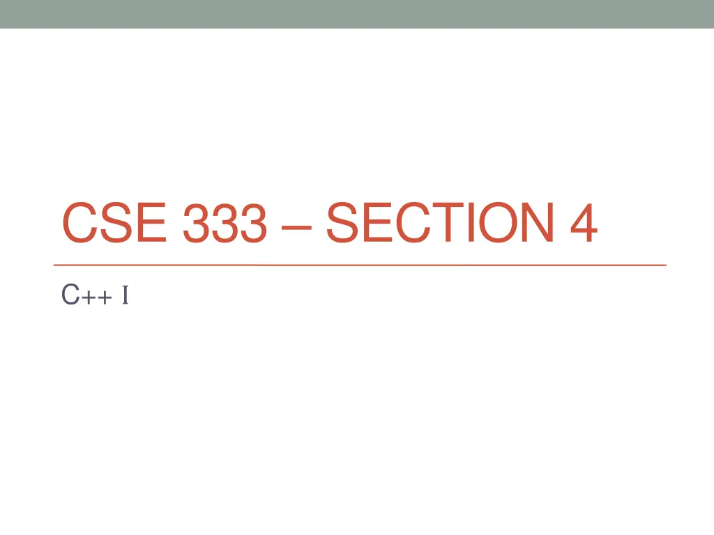 cse 333 section 4 n.w
