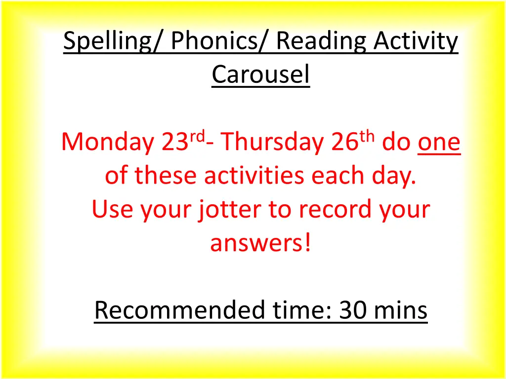 spelling phonics reading activity carousel n.w