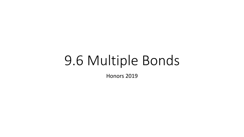 9 6 multiple bonds n.w