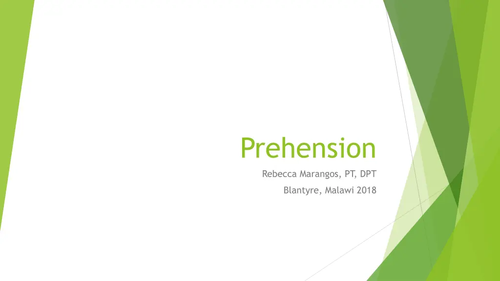 prehension rebecca marangos pt dpt n.w