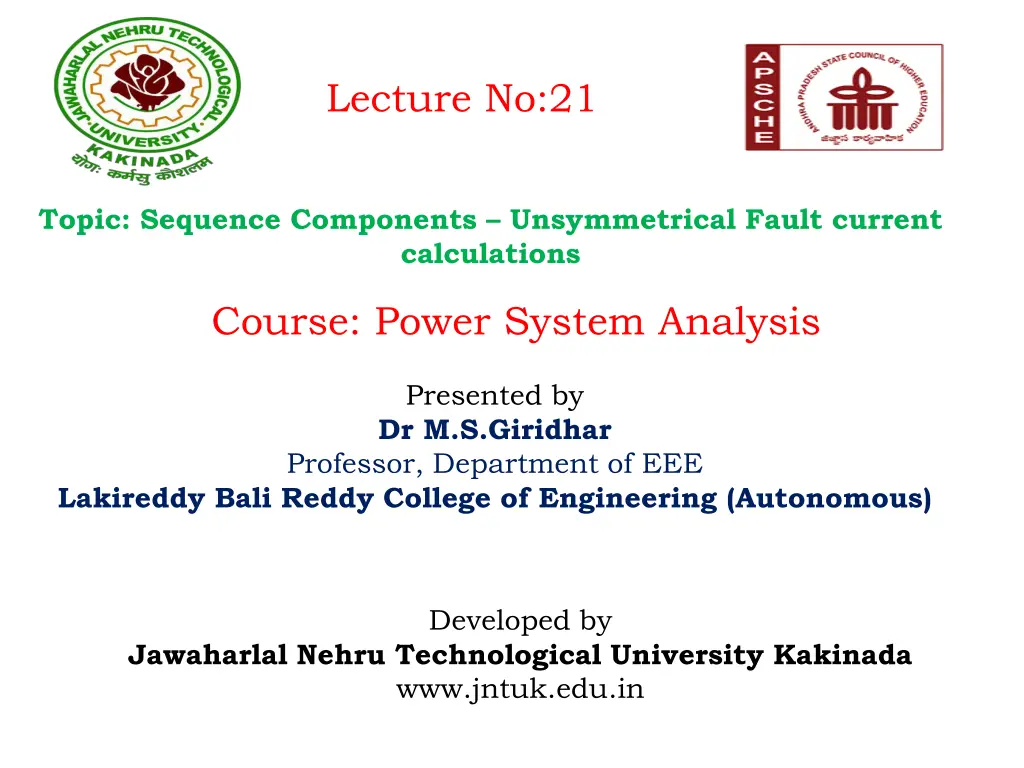 lecture no 21 n.w