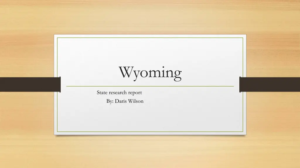 wyoming n.w