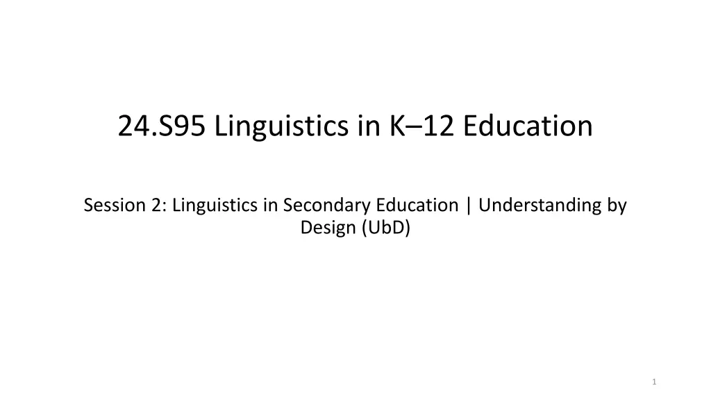 24 s95 linguistics in k 12 education n.w