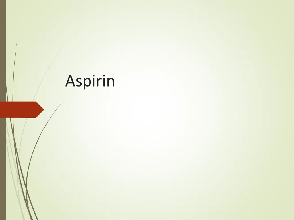 aspirin n.w