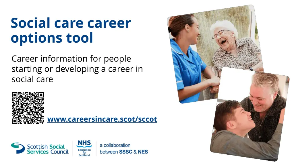 social care career options tool n.w
