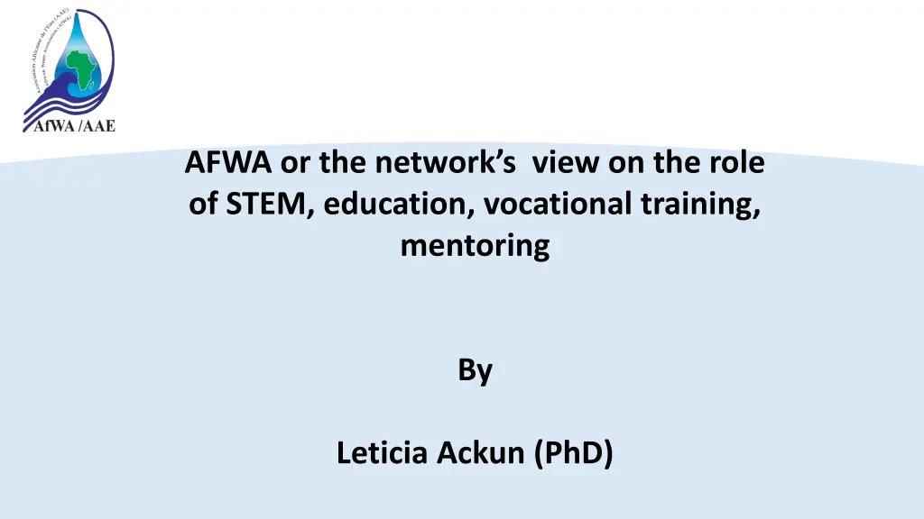 afwa or the network s view on the role of stem n.w