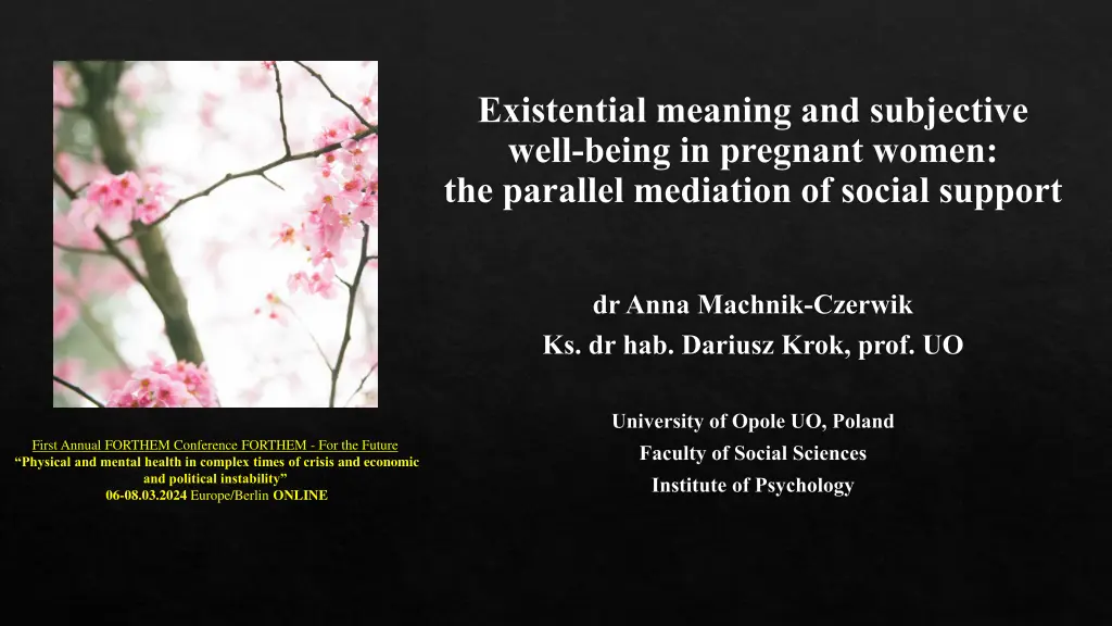 existential meaning and subjective well being n.w