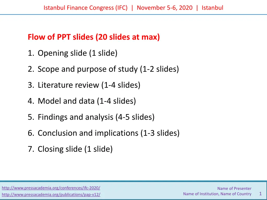 istanbul finance congress ifc november 5 6 2020 n.w