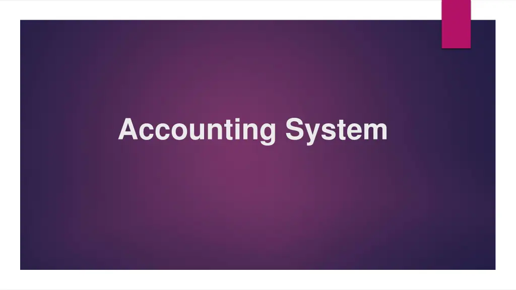 accounting system n.w
