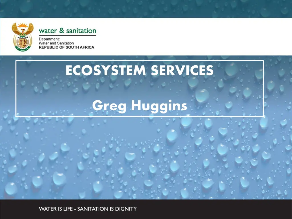 ecosystem services n.w