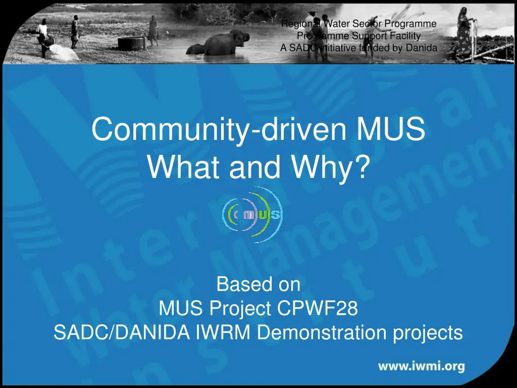 regional water sector programme programme support n.w