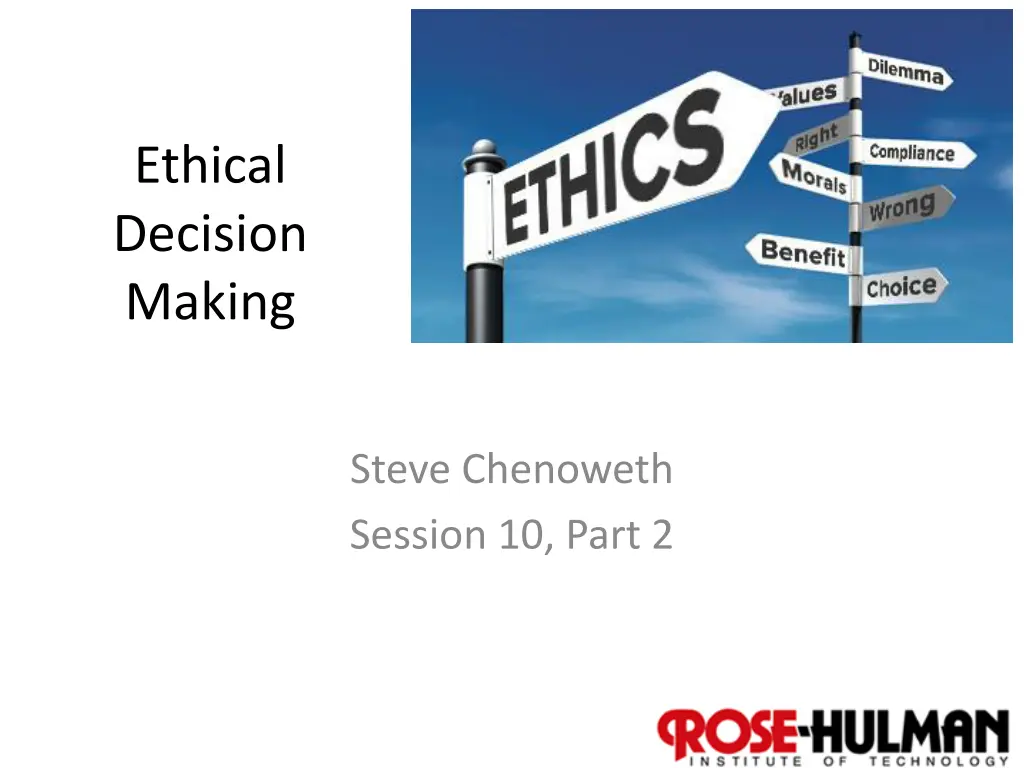 ethical decision making n.w