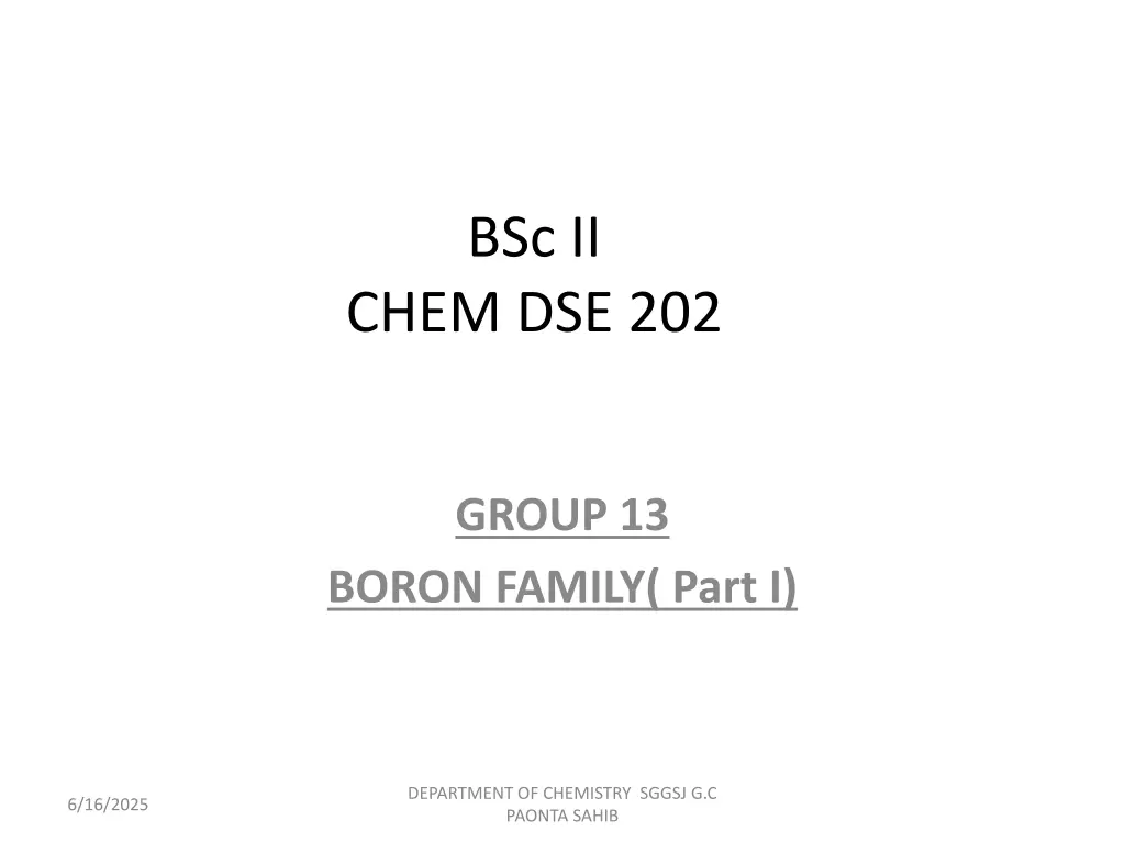 bsc ii n.w