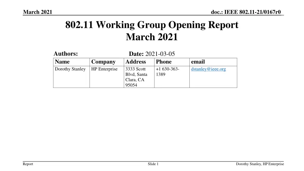 march 2021 n.w