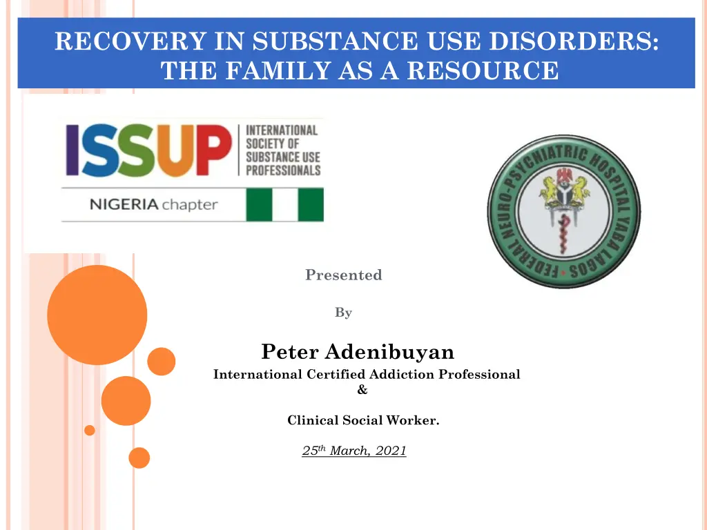 recovery in substance use disorders the family n.w