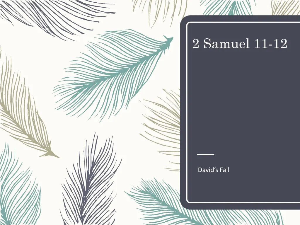2 samuel 11 12 n.w