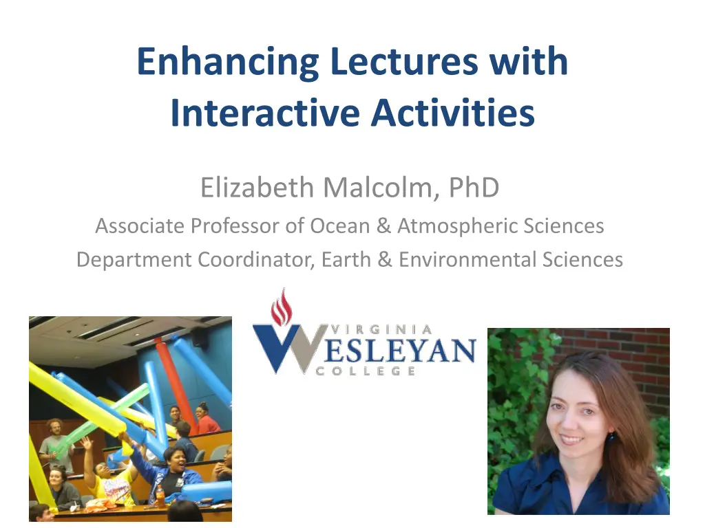 enhancing lectures with interactive activities n.w