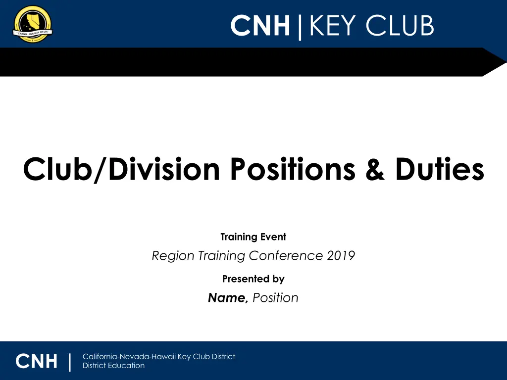 cnh key club n.w
