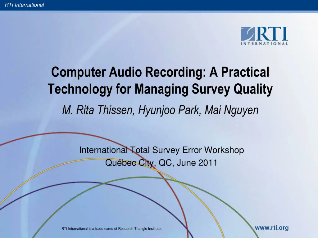 rti international n.w