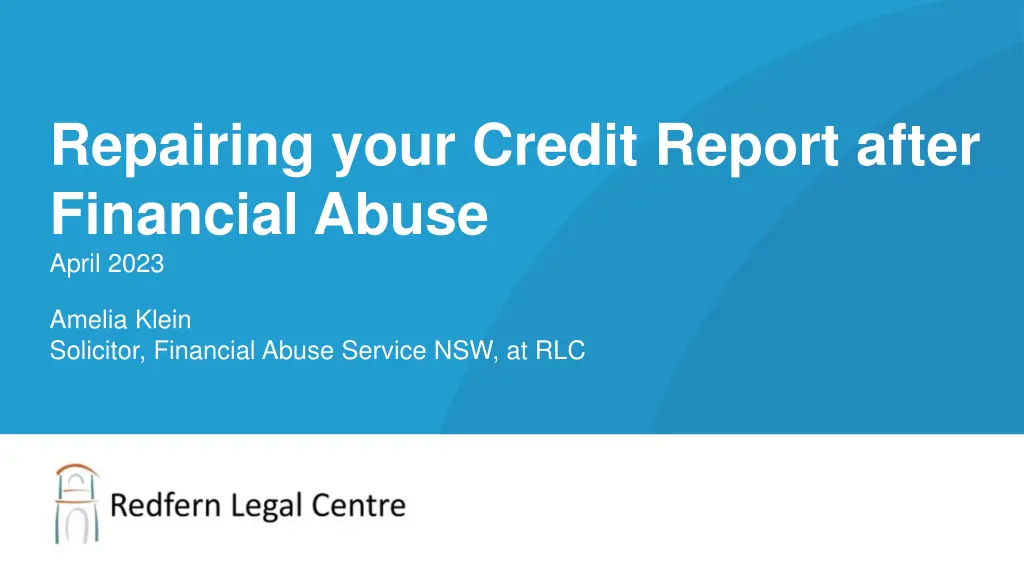 repairing your credit report after financial n.w