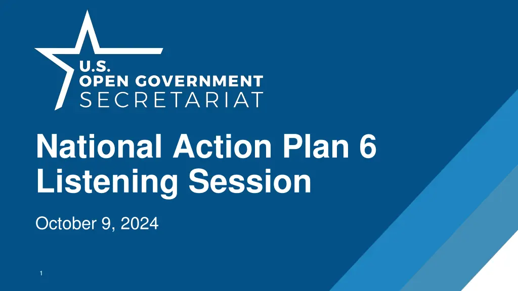 national action plan 6 listening session n.w