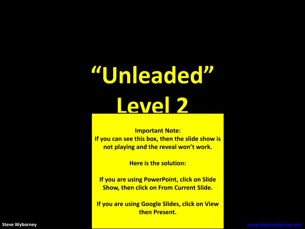 unleaded level 2 n.w