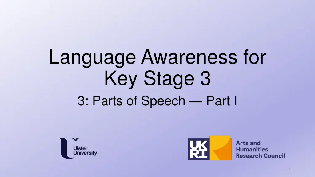 language awareness for key stage 3 3 parts n.w