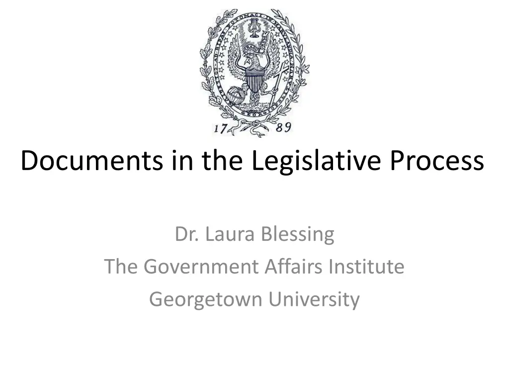 documents in the legislative process n.w
