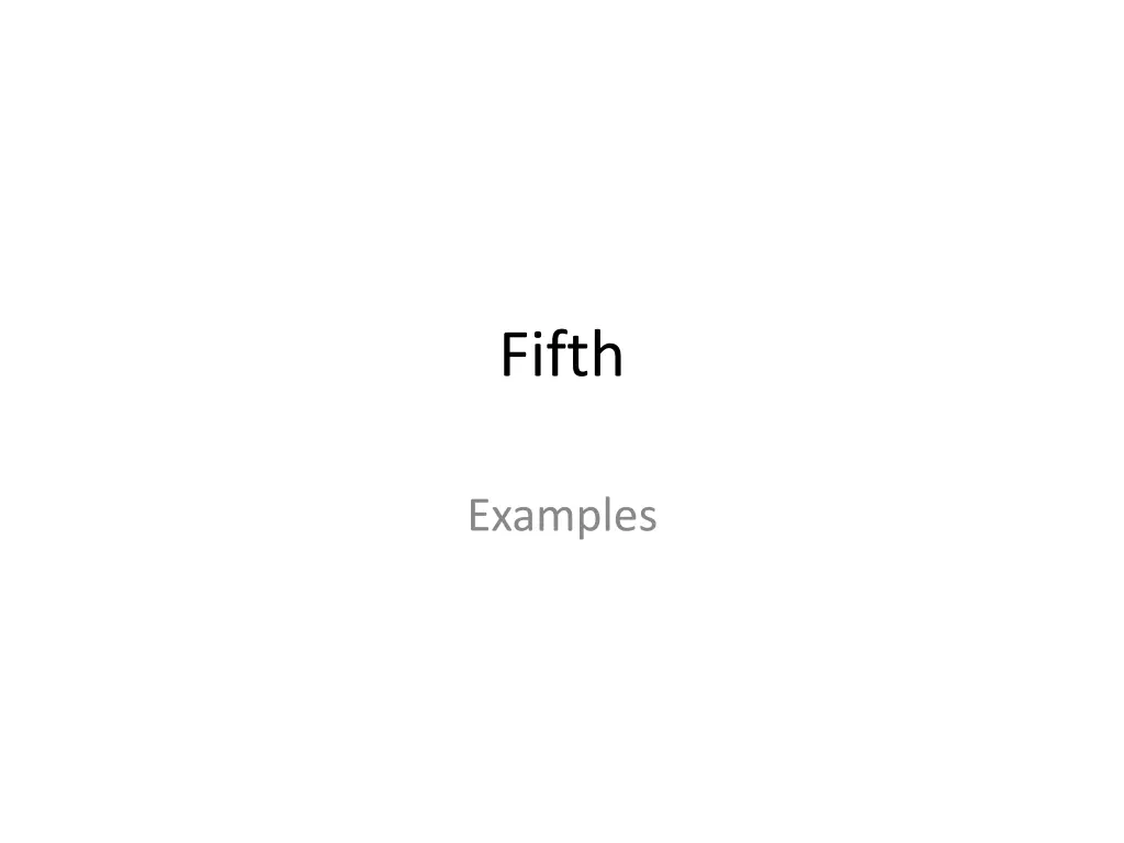 fifth n.w