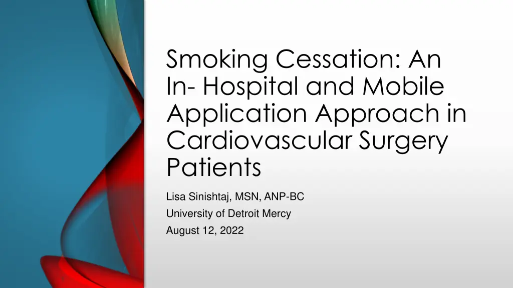 smoking cessation an in hospital and mobile n.w