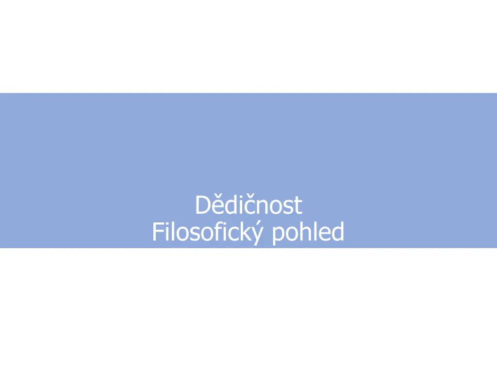 d di nost filosofick pohled n.w