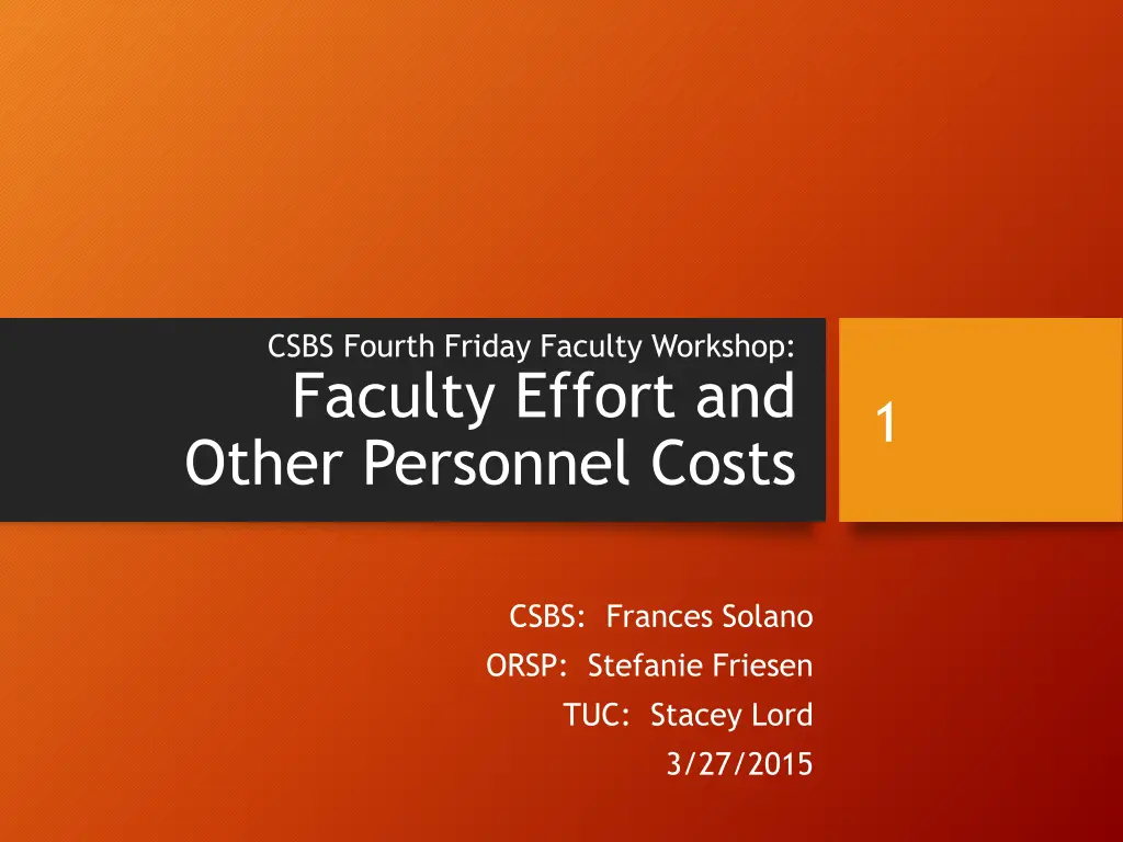 csbs fourth friday faculty workshop faculty n.w