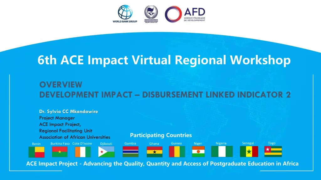 6th ace impact virtual regional workshop n.w