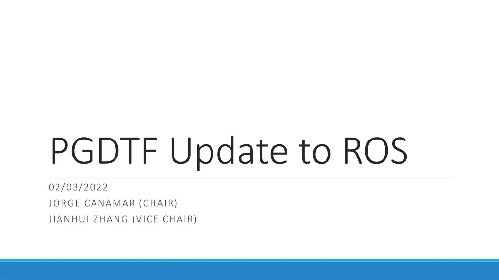 pgdtf update to ros n.w