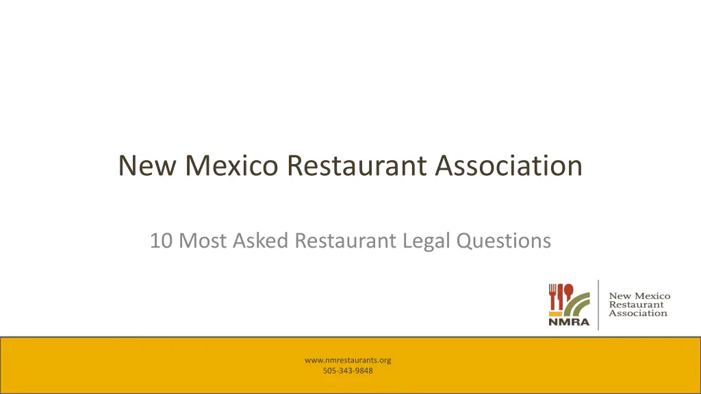 new mexico restaurant association n.w