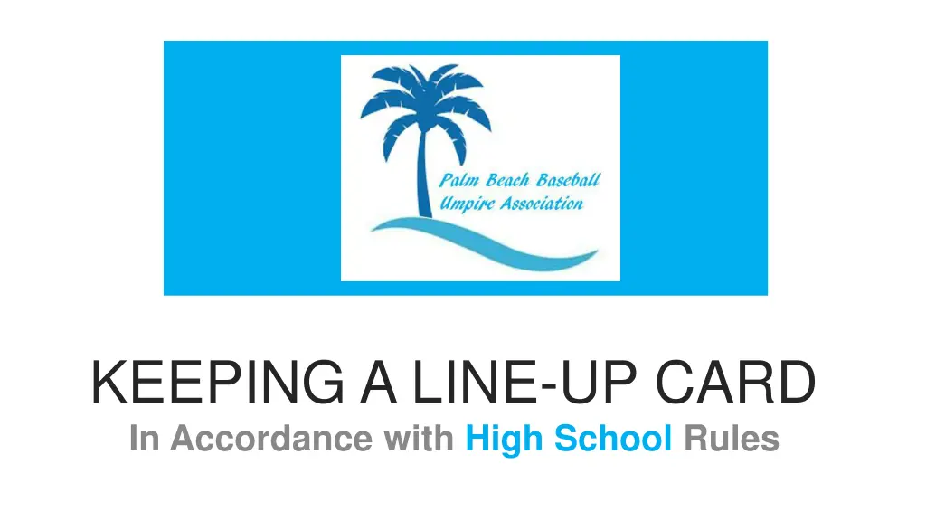 keeping a line up card in accordance with high n.w