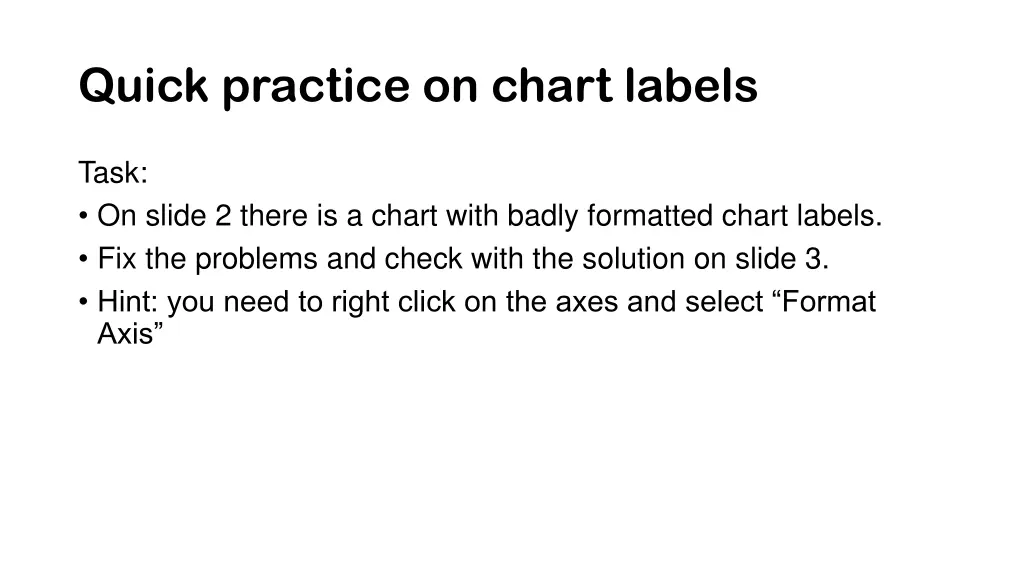 quick practice on chart labels n.w