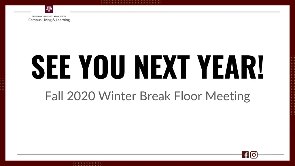 see you next year fall 2020 winter break floor n.w