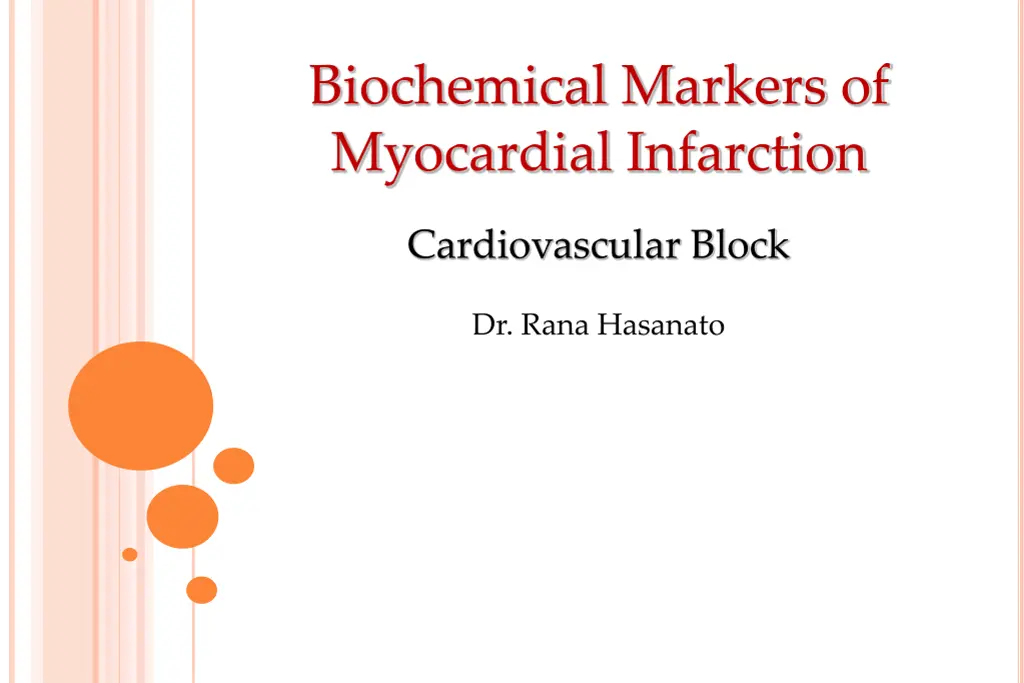 biochemical markers of myocardial infarction n.w