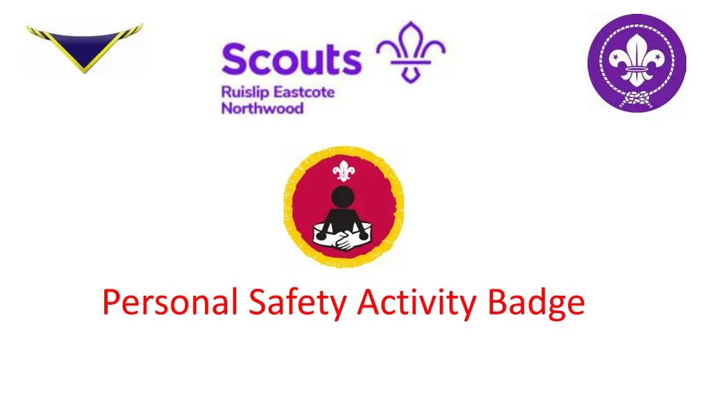 personal safety activity badge n.w