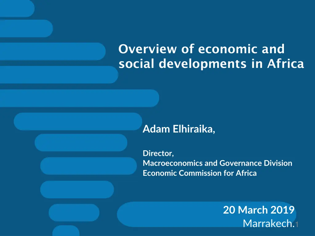 overview of economic and social developments n.w