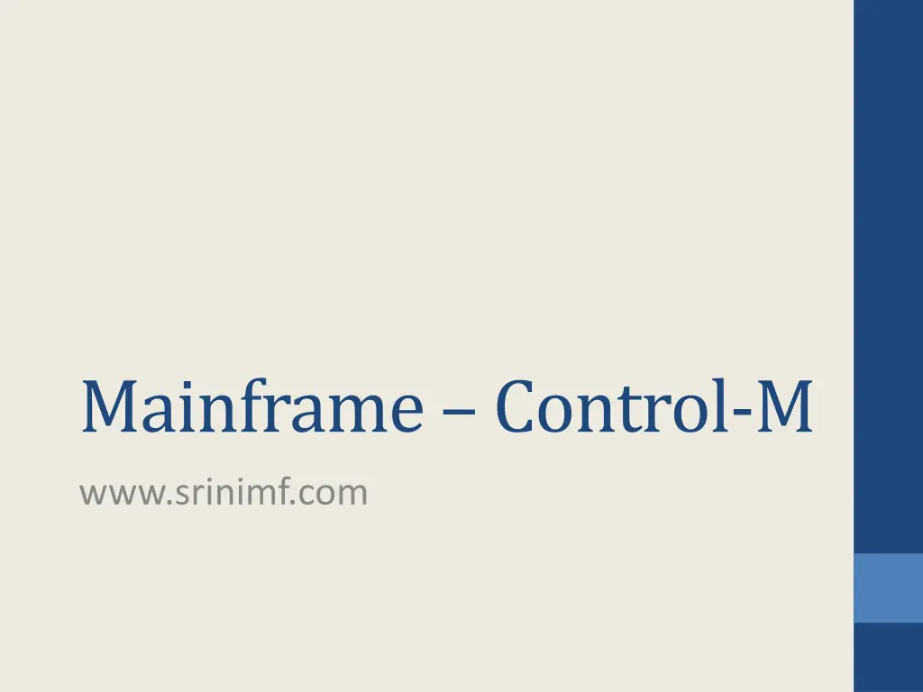 mainframe control m n.w