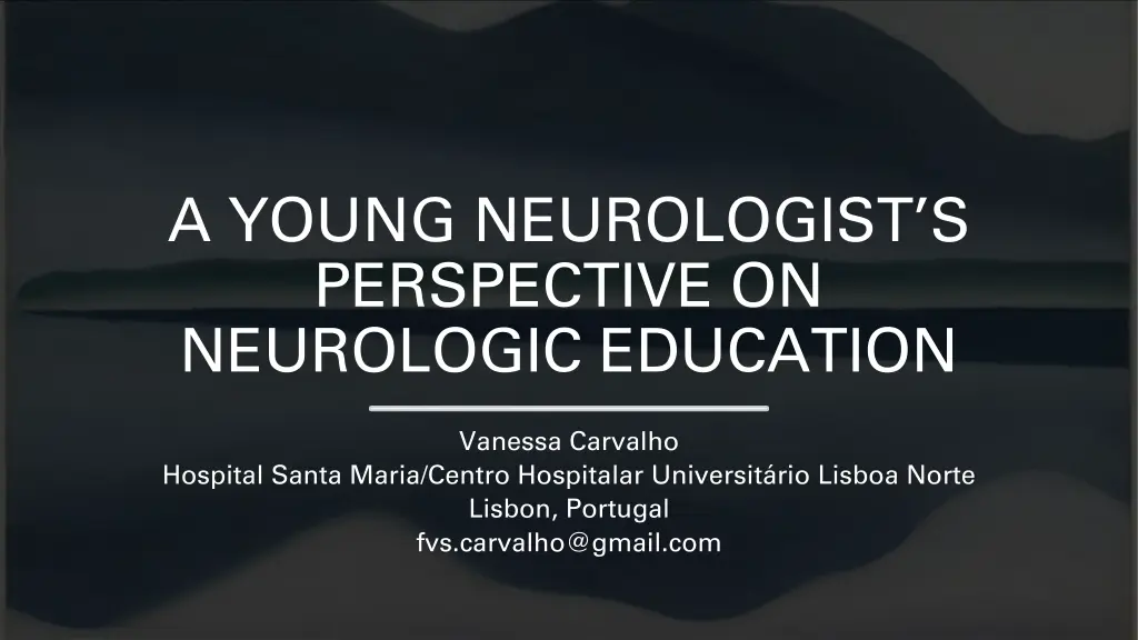 a young neurologist s perspective on neurologic n.w