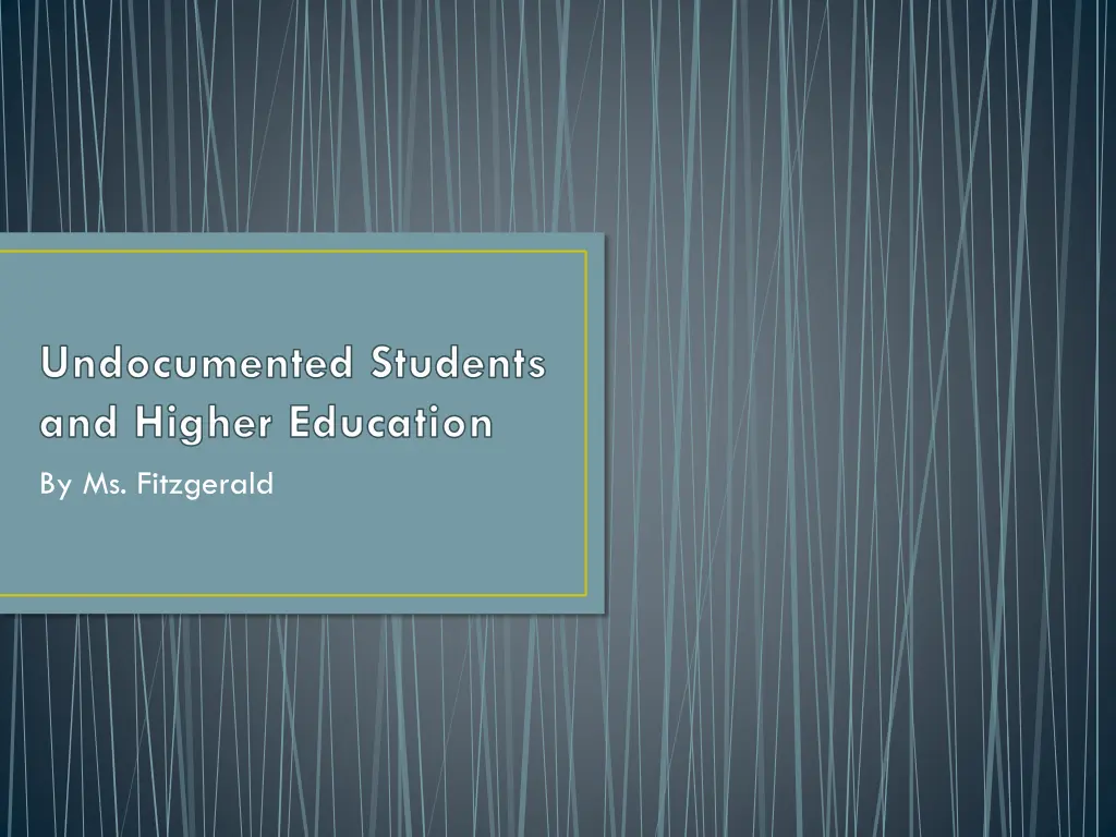 undocumented students and higher education n.w