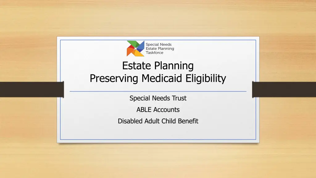 estate planning preserving medicaid eligibility n.w