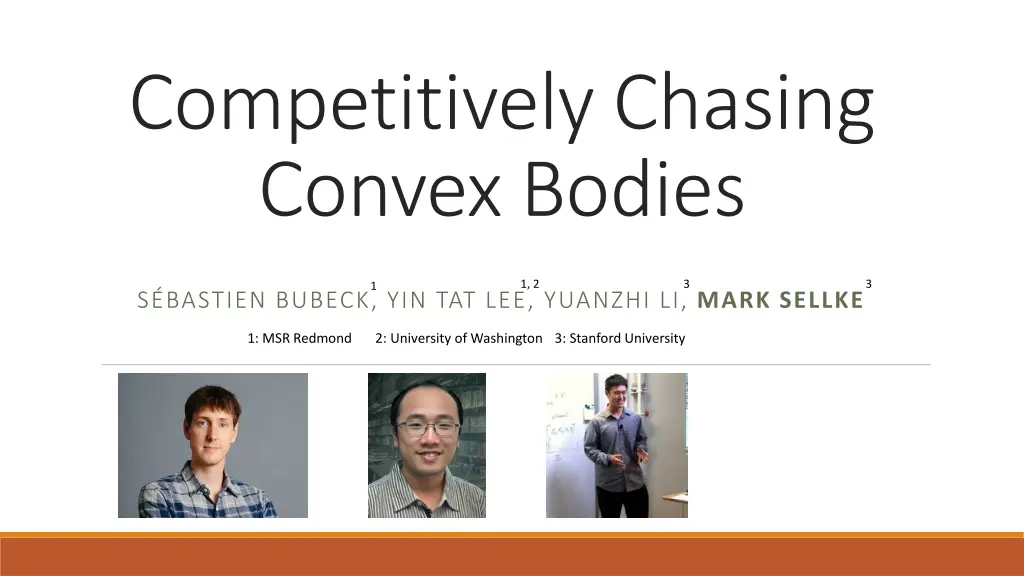 competitively chasing convex bodies n.w