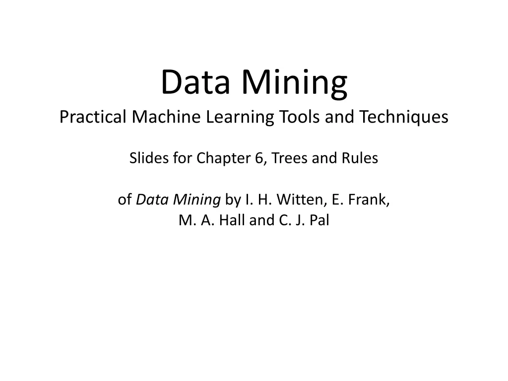 data mining n.w
