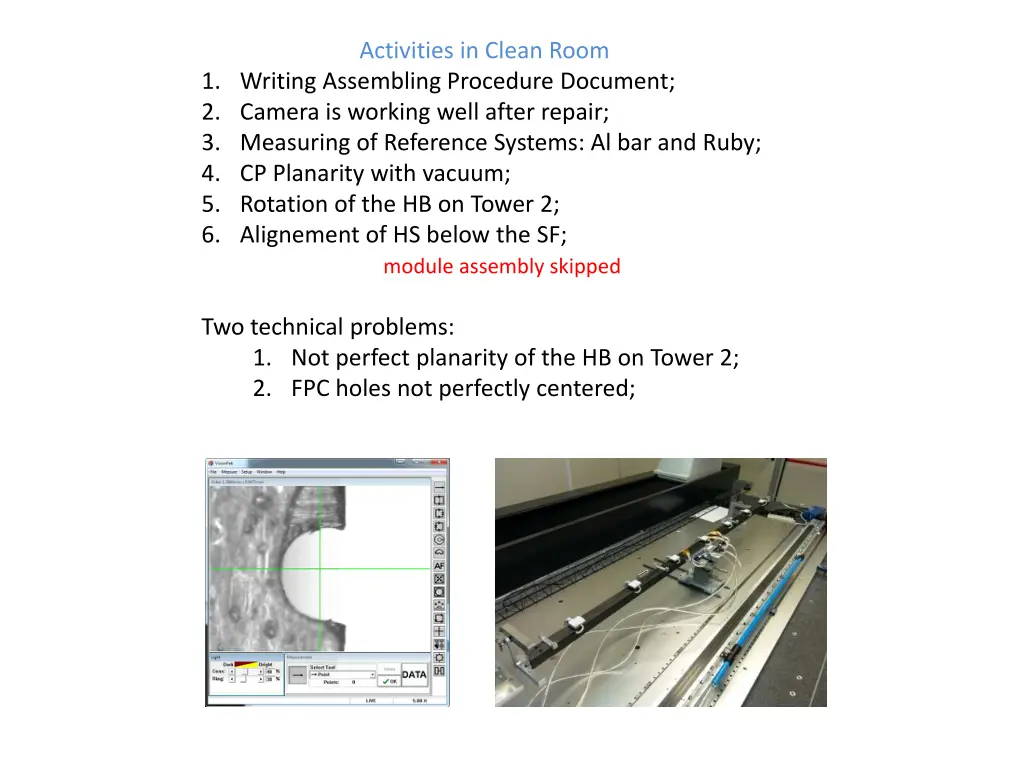 activities in clean room n.w
